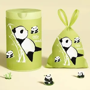 5 Rolls/75pcs Thickened Tear-Free Drawstring Garbage Bags - Adorable Disposable Automatic Closure Household Waste Bags - Multi-purpose for Home, Office, Gadgets Drawstring Trash Bags Sturdy Trash Bags