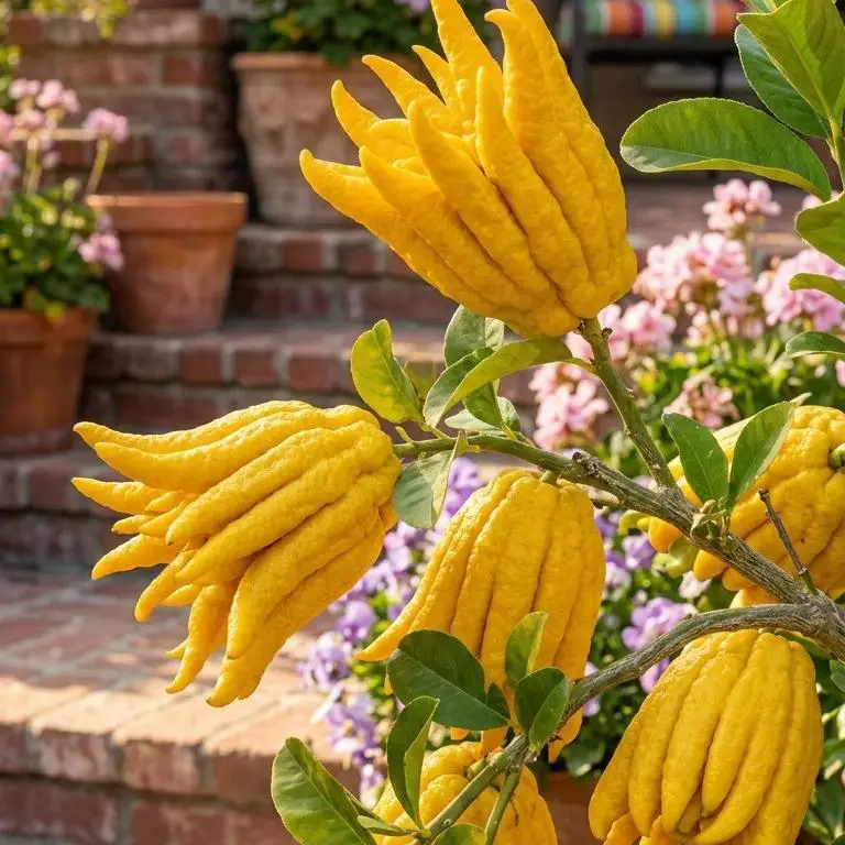 Buddha’s Hand Citrus Seeds – Easy Growing, Low Maintenance Indoor/Outdoor Fruit Plant Seeds for Home Gardens with Moderate Sunlight Need, Adds Visual Interest