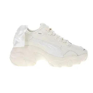 PUMA Womens Pulsar Bowknot Platform Lace Up Sneakers Shoes Casual - Beige