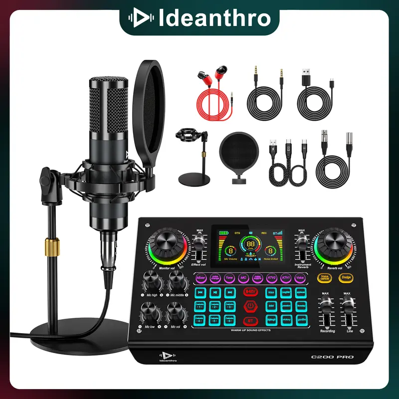 Tenlamp G10-PK PRO Sound Card Bundle, customizable sound effects