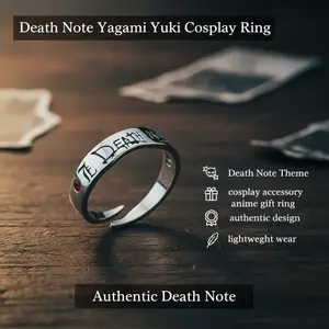 Death Note Ring Yagami Yuki L Death God Cosplay Letter Ring Anime Gift Ring Authentic