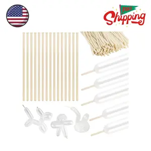 Clear 260 Balloons 100 PCS - Premium Long Skinny Latex Balloons