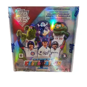 Topps 2026 Series 1 Celebration Mega Box - 14 Packs 14 Cards Per Pack 100 Total Cards with Exclusive Base Confetti Parallels