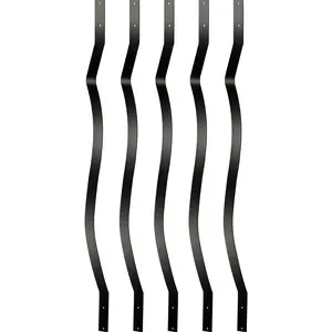 VEVOR Deck Balusters, 61 Pack Metal Deck Spindles, 29.5"x1" Staircase Baluster with Screws, Aluminum Alloy Deck Railing for Wood and Composite Deck, Stylish Baluster for Outdoor Stair Deck Porch