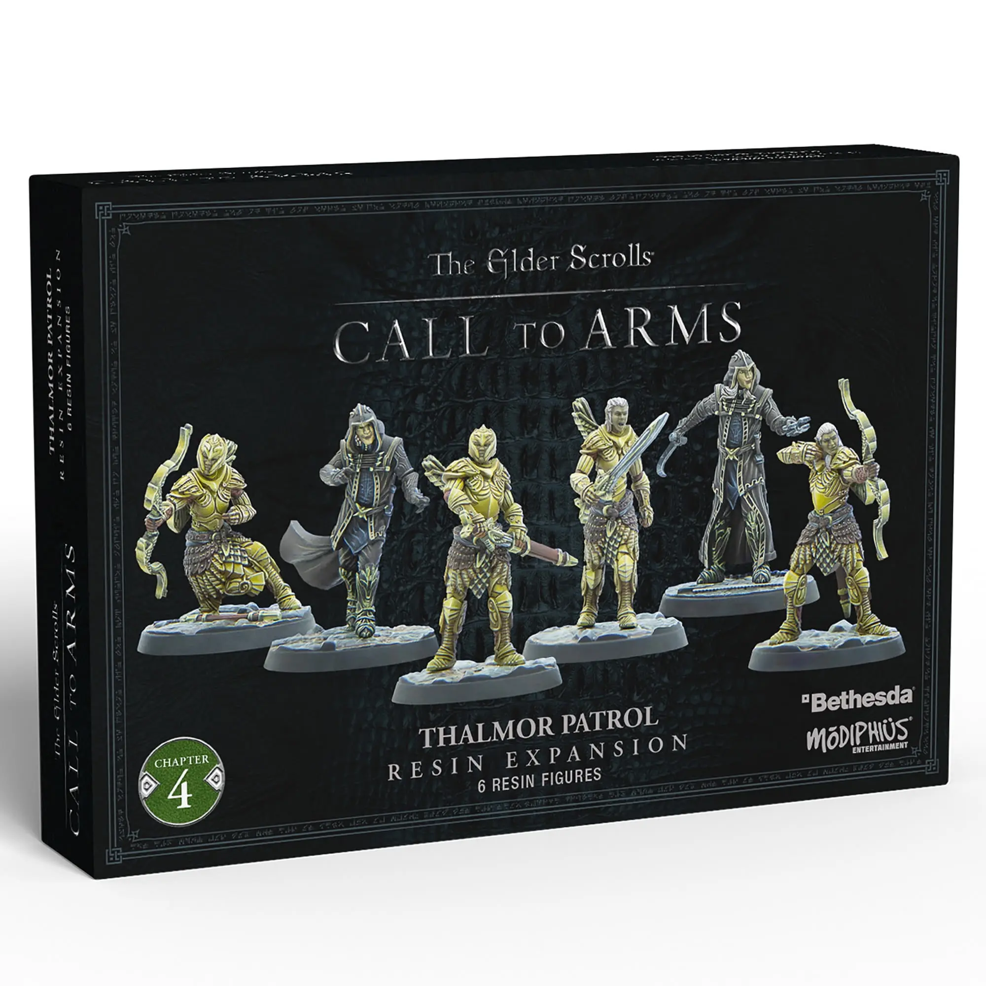 Modiphius Entertainment MUH0330412 Elder Scrolls Call to Arms Thalmor Patrol Multi-Part Resin Miniatures Statue Figurine for Home Decor Display, Six Pieces