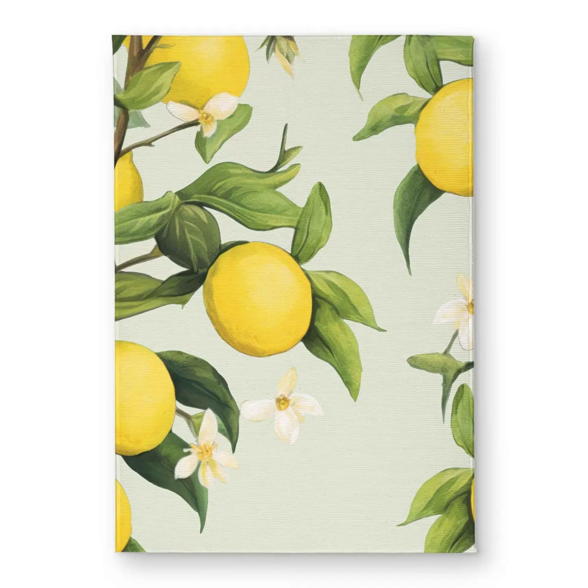 Begin Home Decor CODM17245PBG90 17 x 24 in. Flowery Lemons - Beige Floral Indoor & Outdoor Door Mat