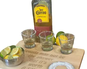 Customizable Shot Board with Glassware and Stainless Steel Bowl - Personalized Gift - Birthday Gift - Bar Accessories - Party Pleaser