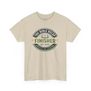Bible Recap Finisher T‑Shirt — “Finisher” Faith Journey Tee