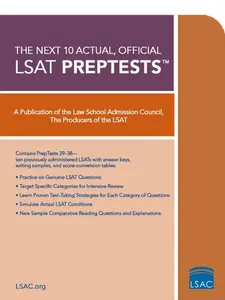 USED-The Next 10 Actual Official LSAT Preptests: (Preptests 29-38) by Law School Admission Council (Paperback)