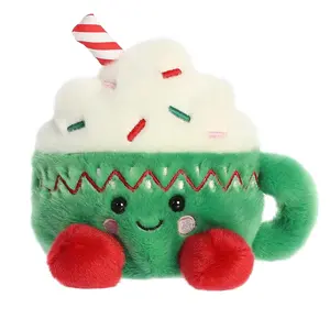 Palm Pals Festive Candace Hot Cocoa 5 inch Green Mini Soft Plush Collectable Stuffed Animal