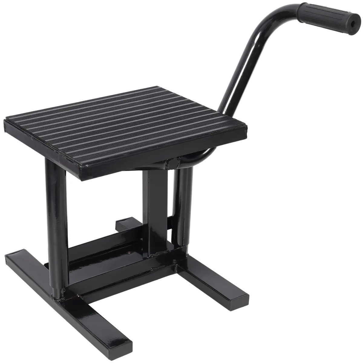 13.3"L*11"W*18.8"H Heavy‑Duty Steel Motorcycle Jack Stand, 330‑LBS Capacity Adjustable Height 11‑7/8"‑16", Powder‑Coated Rust‑Resistant Lift Stand for Bike Maintenance