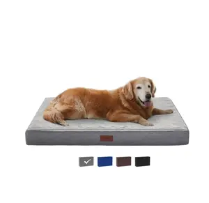 Comfort Orthopedic Pet Bed 35in Thick Foam Relief Removable Machine Washable Cover Non Slip Bottom Perfect for Big Dogs
