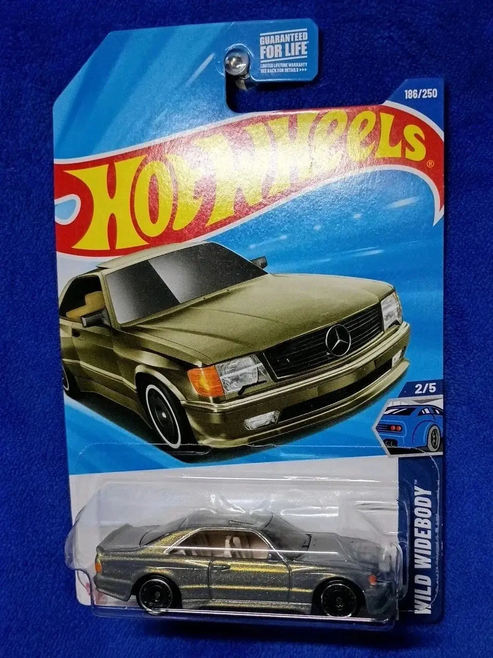 '89 Mercedes-Benz 560 SEC AMG Wild Widebody Hot Wheels Die-Cast | Gunmetal Euro Legend Collector's Edition