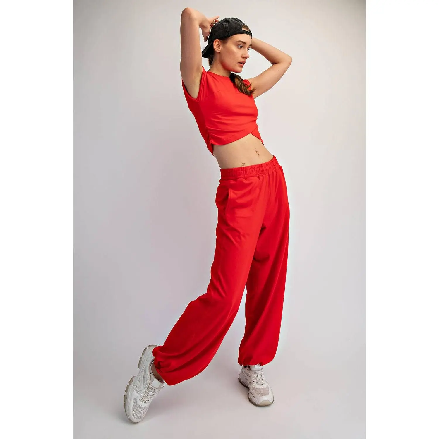Cotton Lycra Crossover Set