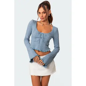 Lacey Long Sleeve Knit Top Lacey Long Sleeve Knit Top