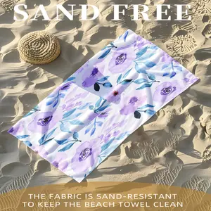 Super soft beach towel, enlarged and thickened, super absorbent polyester fiber, a must-have for outdoor beach vacations, portable quick drying bath towel, colorful solid color, lightweight picnic pad, beach sunscreen towel, travel and leisure blanket