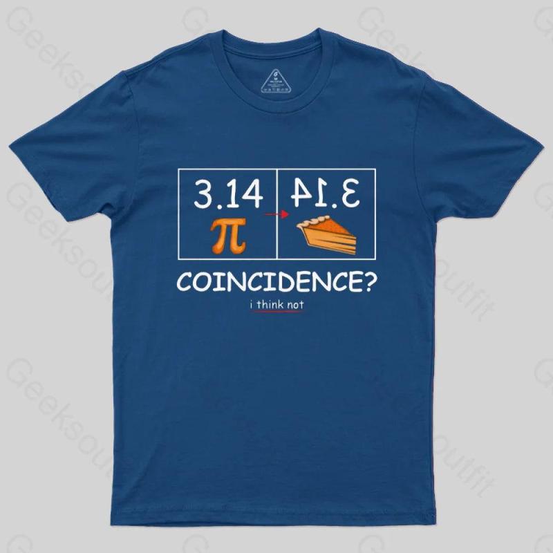GEEKSOUTFIT Men's Regular Cotton Pi Pie Graphic T-Shirt - All Seasons Casual Short-Sleeve Round Neck Novelty Top for Math Geeks, Art-Infused Menswear Tshirt