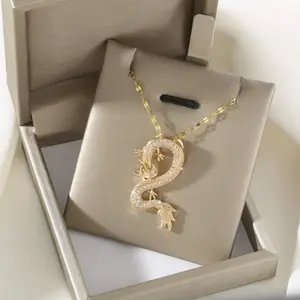 Hip Hop Domineer Infinite Shape Dragon Girl Necklace Temperament Light Luxury Niche Design Sense