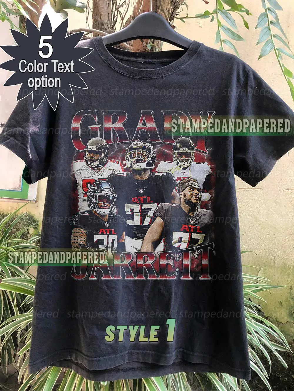 Vintage Grady Jarrett shirt, Atlanta Football shirt, Grady Jarrett Atlanta Football Tee, Grady Jarrett Tee, T-shirt