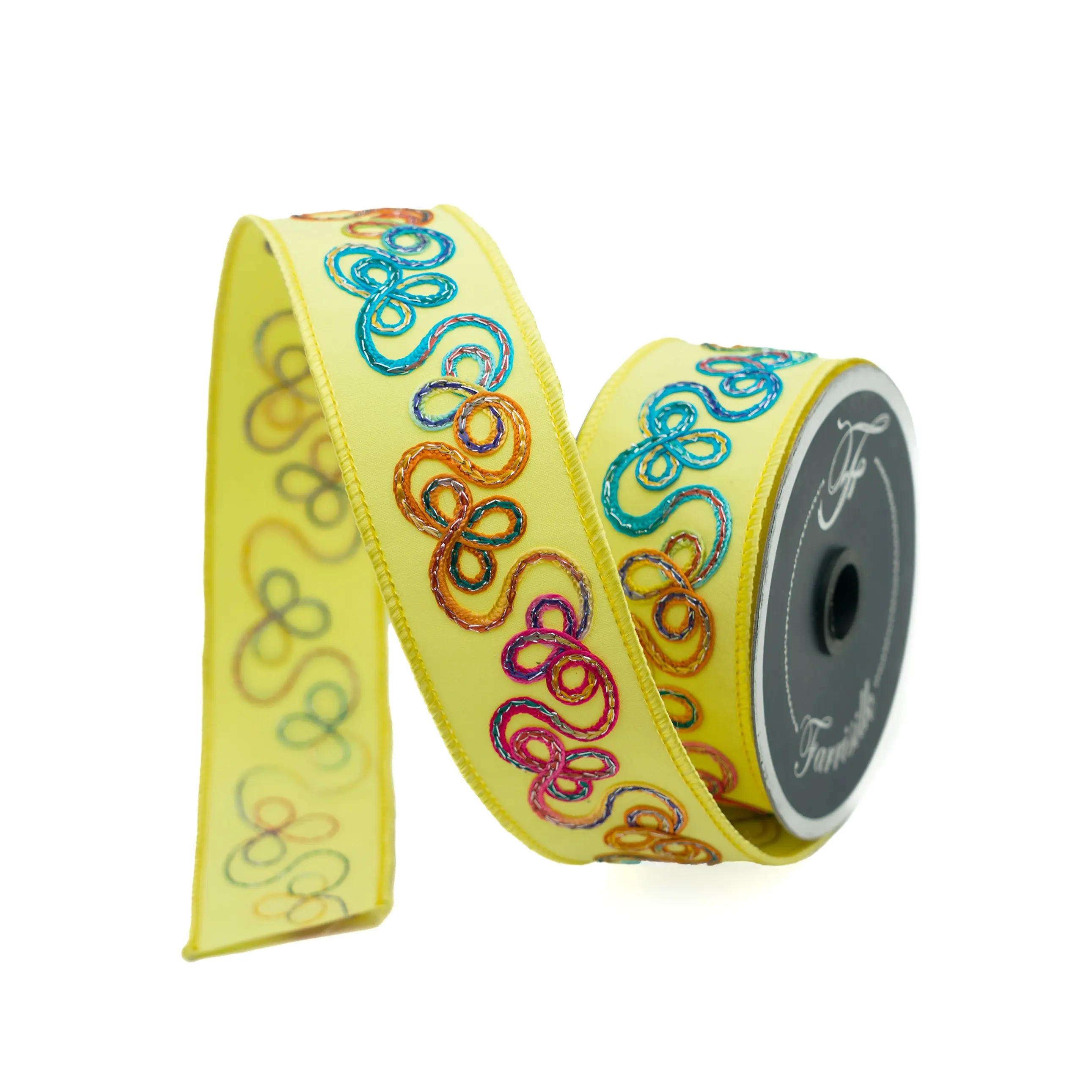 Yellow Whimsy Ribbon, 1.75" X 10YD