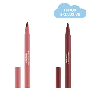 COVERGIRL Contour + Stain Bundle: Outlast Lipstain Duo Cosmetic Lipstick COVERGIRL Contour + Stain Bundle: Outlast Lipstain Duo Cosmetic Lipstick