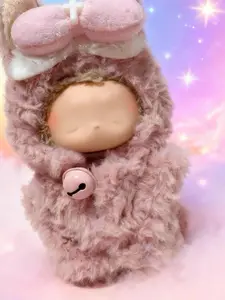 [Only Clothes]LABUBU New Detachable Outfit Set pink Plushy Outfits- Fits 7-Inch Standard Figures | Must-Have for Collectors & Fans | Perfect Gift Dolls