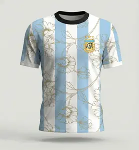 Unisex Soccer Jersey For Couple Matching, Vintage Streetwear Soccer Jersey, 2026 Argentina Edittion Version Soccer Jersey Perfect Gifts, Sports Top, Gym Athletic Clothes - Gift For Fans - La Albiceleste