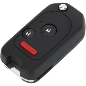 Key Shell Case Keyless Entry Remote Key Fob Replacement Case for Honda CR-Z 2011-2015 for Honda CR-V 2005-2013 3 Buttons
