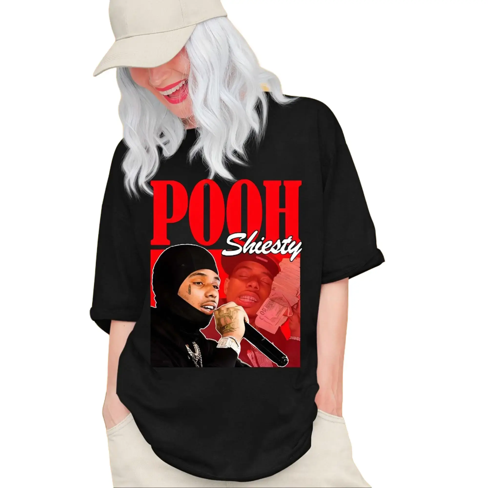 Pooh Shiesty Graphic T-Shirt, Rapper Vintage Tee, Hip Hop Streetwear Shirt, Trap Aesthetic Tee, Unisex Fan Gift