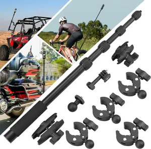Mount for Insta 360 X4 X5,  Handlebar Clamp Mounts 59" Invisible Selfie Stick Bundle Kit for Insta360 X5 X4 X3 X2 X ONE, for DJI  360, for  Camera Accessories