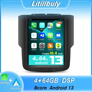 Car Stereo for Dodge Ram 2013-2018 touch screen has Android Auto Wireless Carplay, Bluetooth WIFI supports GPS Navigation