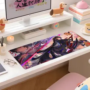 Chisa Wuthering Waves Mouse Pad Multiple Sizes Large Square Computer Office Game Table Mats Rubber Anti-slip Mousepads