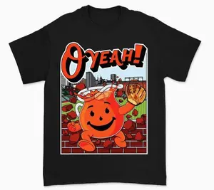 #Baltimoree #Oriole Baseball Kool Aid YOUTH & ADULTS T-Shirt, Unisex Cotton Baseball Graphic Shirt, Unique Nostalgic Fan Gift for Him