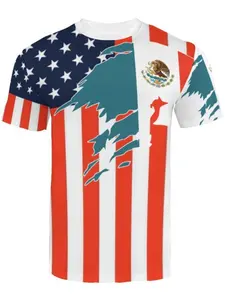 Unisex geometric pattern soccer jersey, elastic fabric sportswear, casual all-season wear, outdoor sports and games World Cup soccer jersey