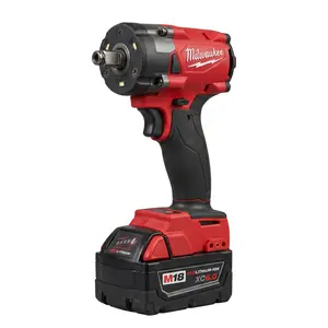 Milwaukee M18 FIW212 18V Cordless 1/2in Impact Wrench 300Nm Breakaway 4-Mode,Multi-Purpose Ratchet Wrench Set,Cordless High-Torque Impact Drill,Professional Grommets Hand Tool Set,Cordless Brushless Impact Drill