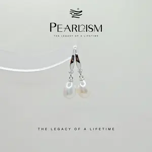 PEARLISM Tear Drop Pearl Ear Hook Collection Fresh Water Seedless Pearl