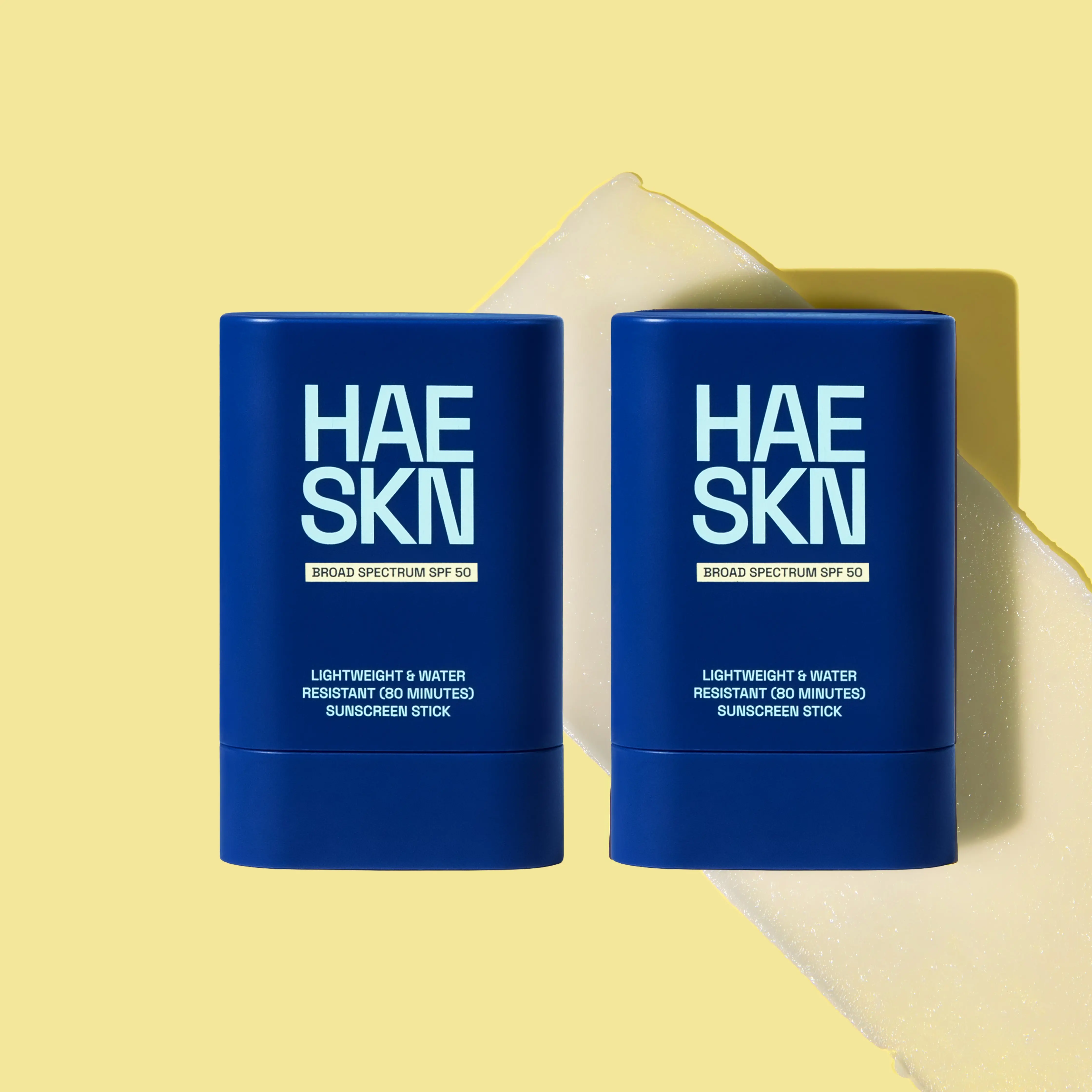 HAESKN Facial Sunscreen Stick- Korean Skincare, Broad Spectrum SPF 50 UV Protection for All Skin Types, 80-Minute Water Resistant, Lightweight Non-Greasy for Daily & Outdoor Use Skin Repair