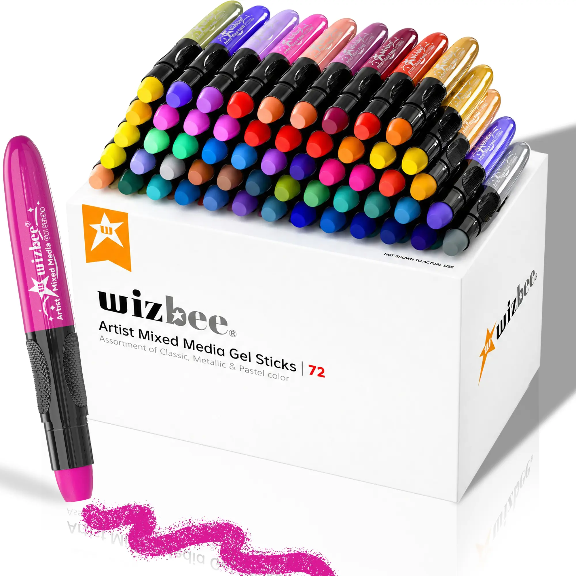 72/48/24Colors Washable Crayons, Twistable Crayons, Premium Crayons, for Toddlers/Kids,Non-Toxic Ultra-Silky,Easy-Grip School/Art Supplies, Ideal Coloring Gift for Boys/Girls, for children/beginners/artists/painting, Christmas gifts Colorful Illustrations