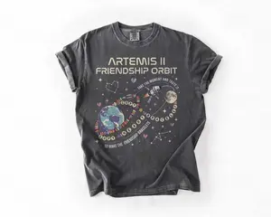 Comfort Colors Copy Heart, Copy Bracelet, Artemis II NASA Mission T-Shirt: Vintage Feel, Copy Heart Copy Bracelet Tee, Copy Moon Joy Quote Shirt, Gift For Women - JOHA