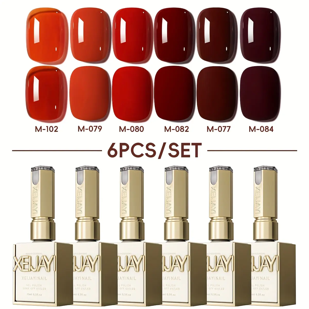 6pcs(102+79+80+82+77+84）