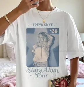 [FREESHIP] Hot Freya Skye stars align tour Graphic T-Shirt: Unisex Cotton Tee, Music Tour 2026 Merch All Color