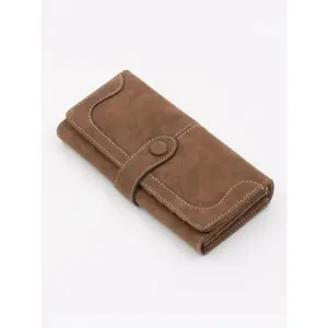 Women's Elegant Vintage Long Wallet, Large Capacity Multi-Card Slot Coin Purse, High-Quality PU Leather Durable Daily Clutch, Casual Trendy Versatile Wallet for Women, Ideal for Daily Use & Gift