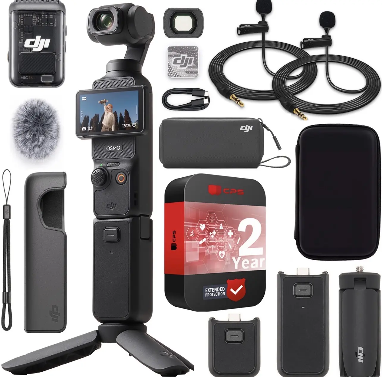DJI Osmo Pocket 3 Gimbal Stabilizer 3-Axis Handheld 4K Video Vlog Action Camera