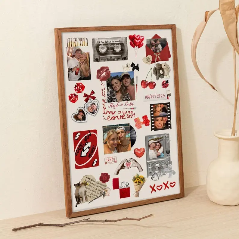 Custom Matchbook Poster, Personalized Anniversary & Birthday Gift for Couples, Custom Matchbox Art Custom Matchbook Poster, Personalized Anniversary & Birthday Gift for Couples, Custom Matchbox Art