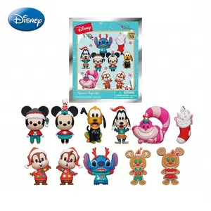1PCS Disney Officially Licensed Mickey Minnie And Stitch Blind BagKeyring, Keychain Series Figures 3D Anime Character Mystery Bulk Bag Clip Pendant One Random Disney Character For Friends For Birthday Christmas Souvenir Collection And Holiday Gifts