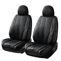 Black-2 Front Seats Nappa Leather Car Seat Cushion