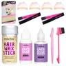Dolahair Lace Glue for Front Wigs - Invisible Bonding Hair Replacement Adhesive, Waterproof Super Hold Wig Installation Kit with Glue Remover & Hair Wax Stick, Suitable for All Adults (Female, Male)