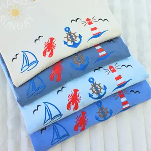 Coastal Nautical Summer Embroidered Shirt, Beach Lover Shirt, Summer Embroidered Shirt, trendy Summer tee