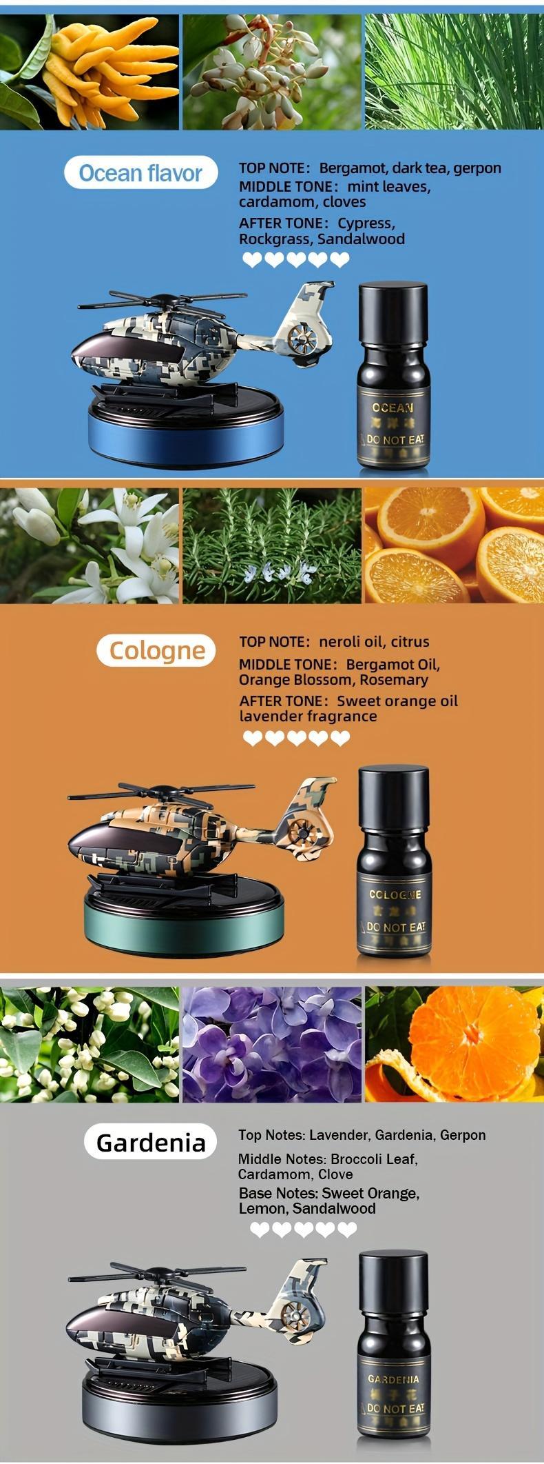 Helicopter Shaped Car Air Fresheners,Rotating Solar Powered Car Freshener, SolarHelicopter Car Aromatherapy, Car InteriorDashboard Decoration, Car Interior Decor,Universal Car Interior Decoration AccessoriesCar Accessories Car Fragrance Diffuser