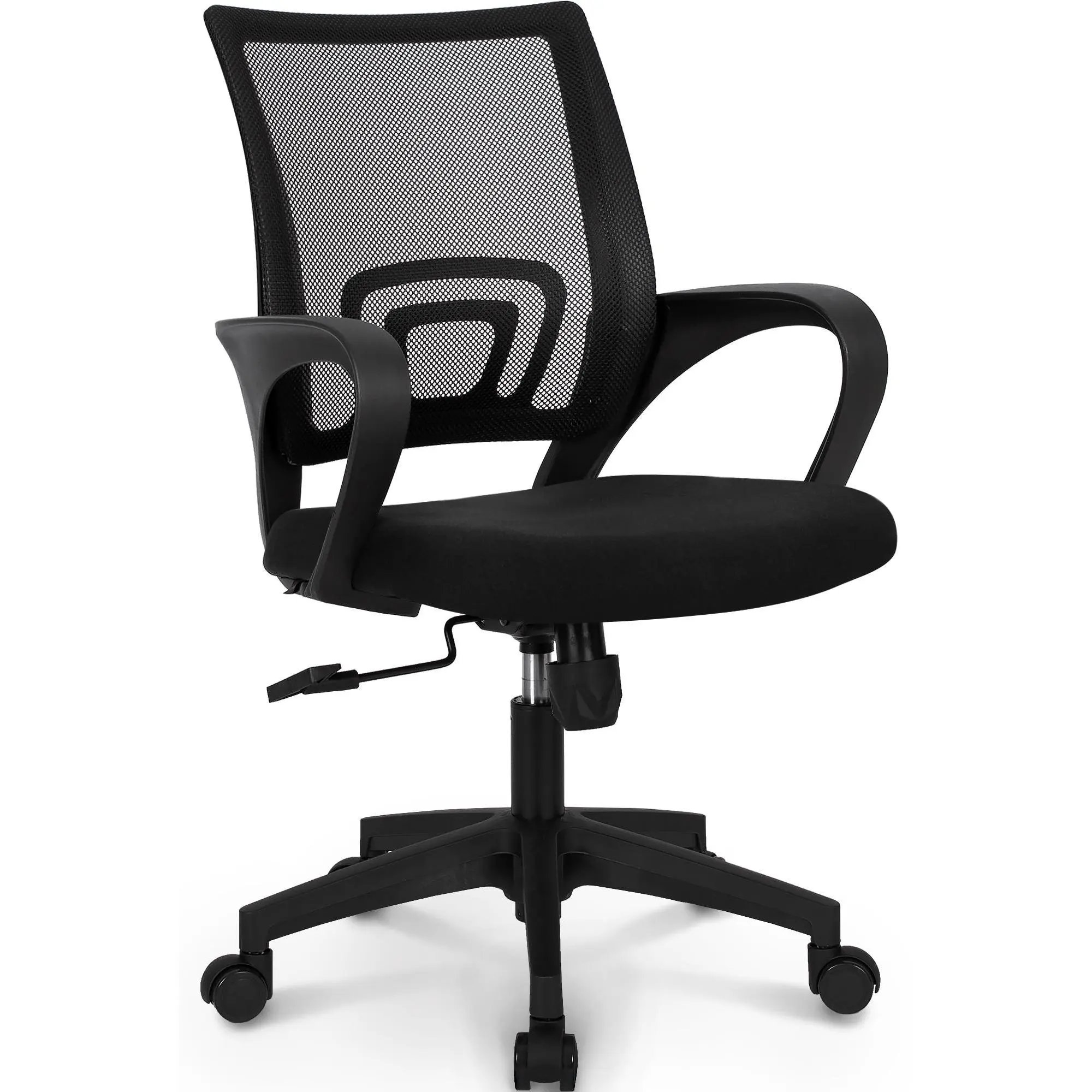 NEO CHAIR BIFMA Cert Swivel Office Computer Desk Gaming Chair - Ergonomic Mid Back, Lumbar Support, Mesh Fabric Cushion, Rolling Wheels, Comfortable Furniture
